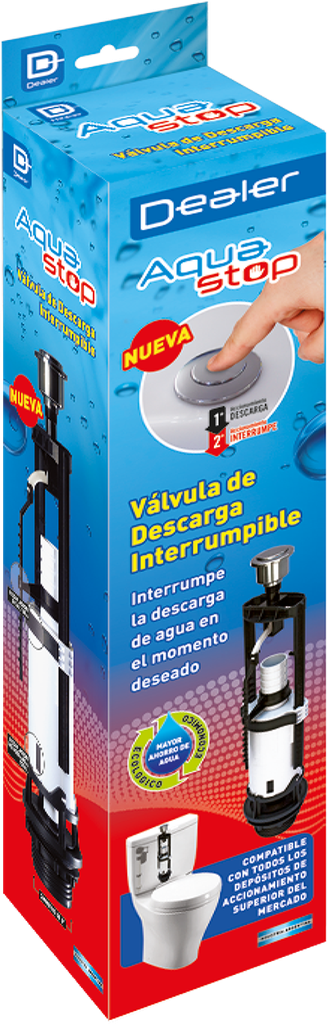 VÁLVULA DE DESCARGA INTERRUMPIBLE X 2" AQUA STOP