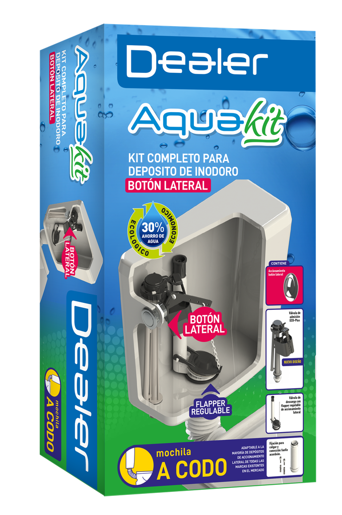 CONJUNTO A CODO ACC. LATERAL AQUA KIT