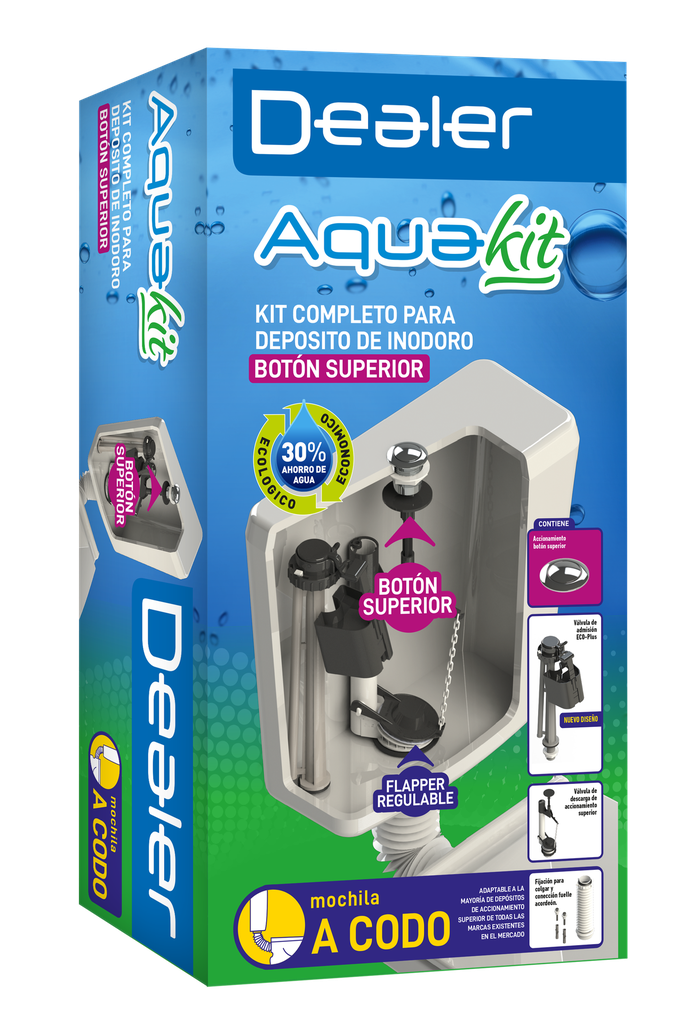 AQUA KIT A CODO ACCIONAMIENTO SUPERIOR